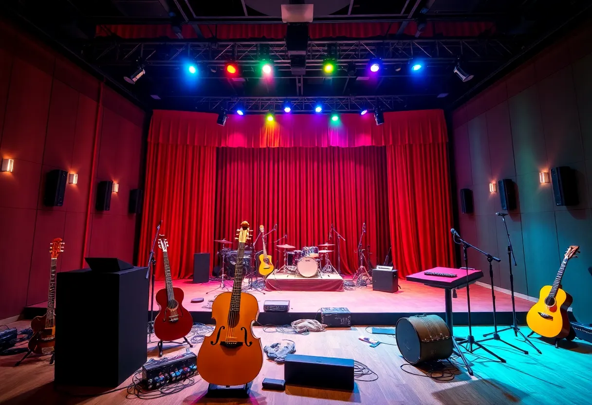 Theater stage representing Bob Weir's proposed musical collaboration