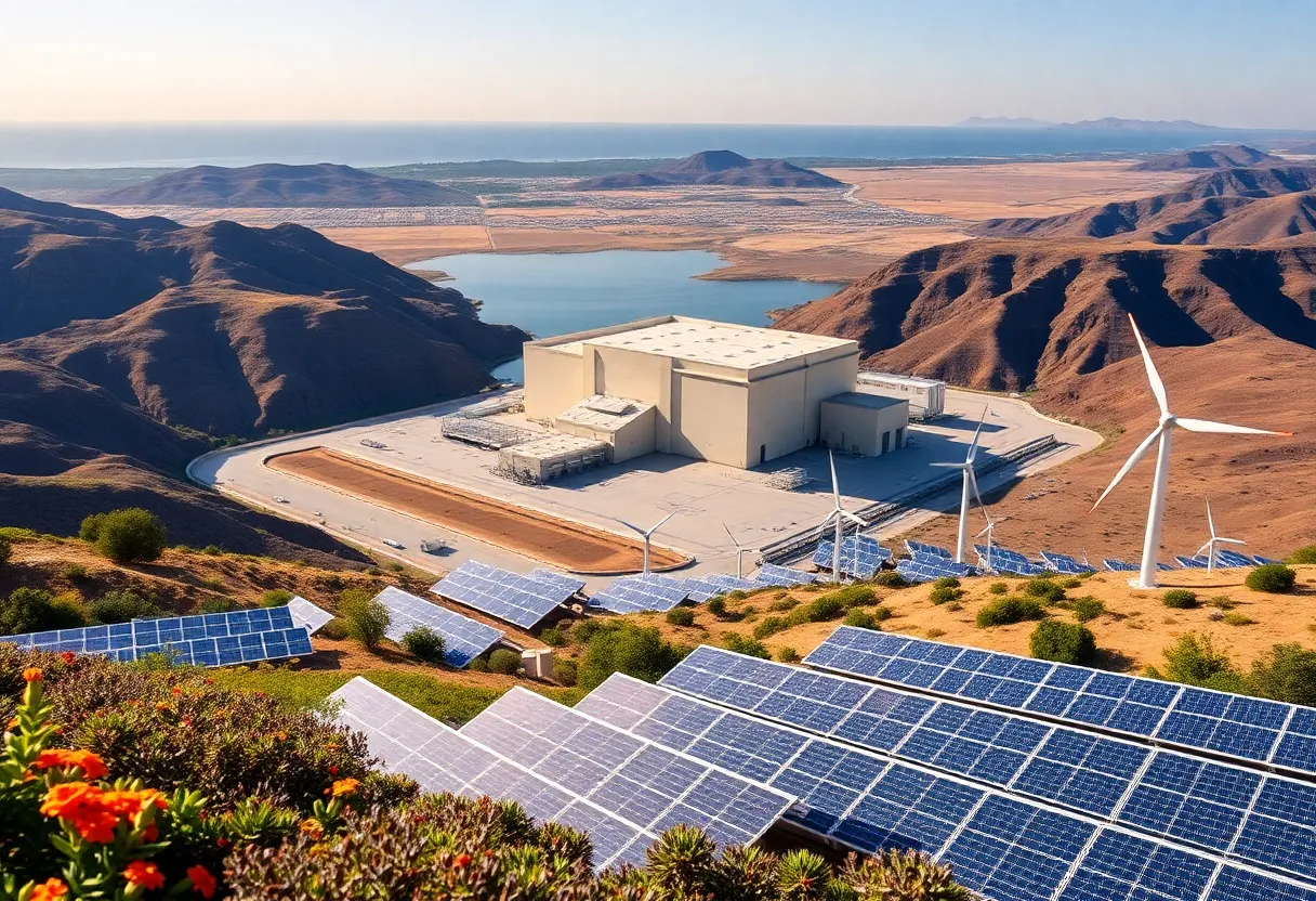 Diablo Canyon Power Plant with renewable energy sources