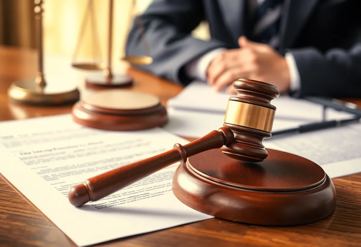 Legal scene representing a lawsuit involving California Labor Code violations.