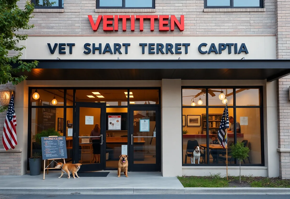 Exterior view of the new veterinary clinic at Camp Pendleton