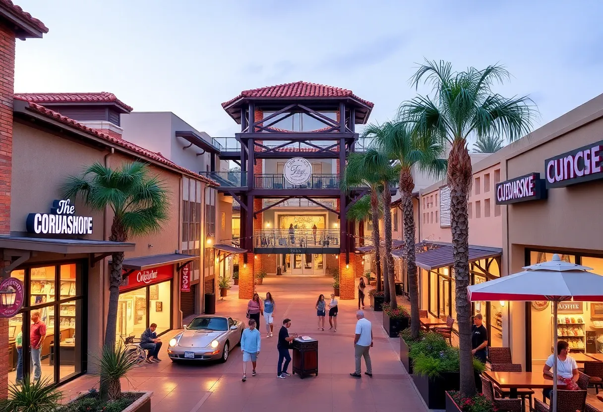 Rendering of the new retail center in San Diego by CAST