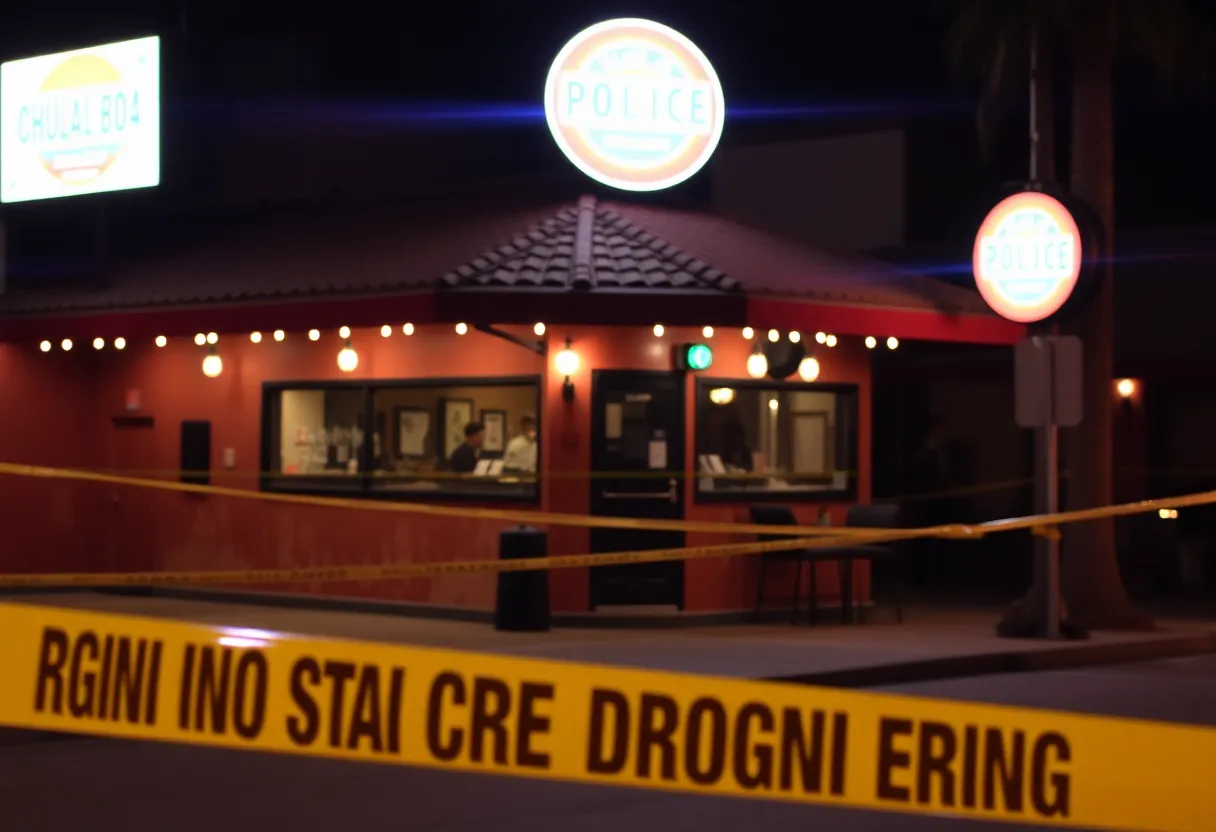 Crime scene investigation at a bar in Chula Vista