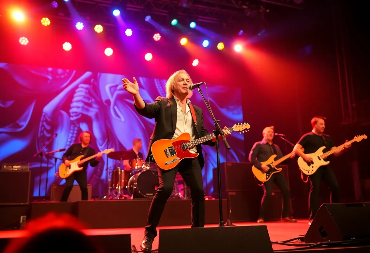 Dean Z, the ultimate Elvis tribute artist performing live on stage.