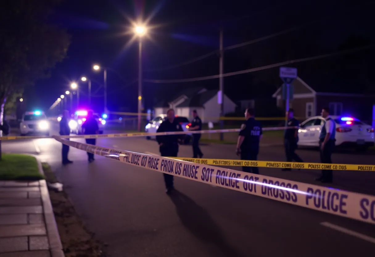 Scene of an officer-involved shooting investigation in Escondido with police presence