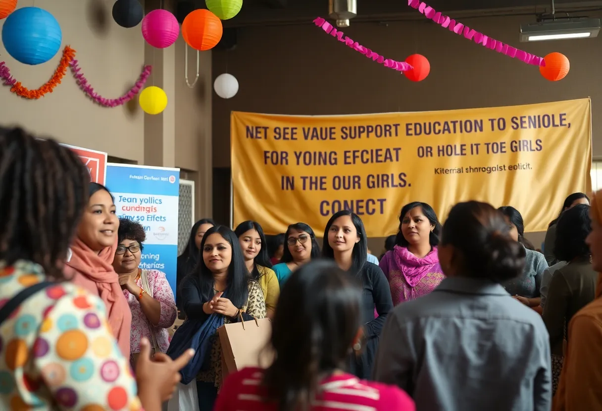 Community members gathered at the Futore Foundation fundraising event.