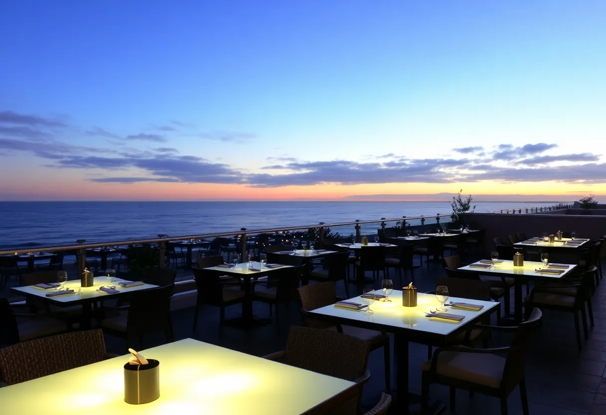 Renovated Ocean Terrace at George's at the Cove in La Jolla