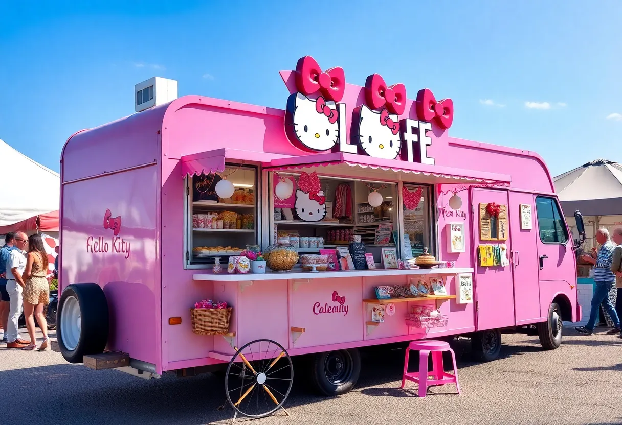 Hello Kitty Café Truck at Fashion Valley in San Diego