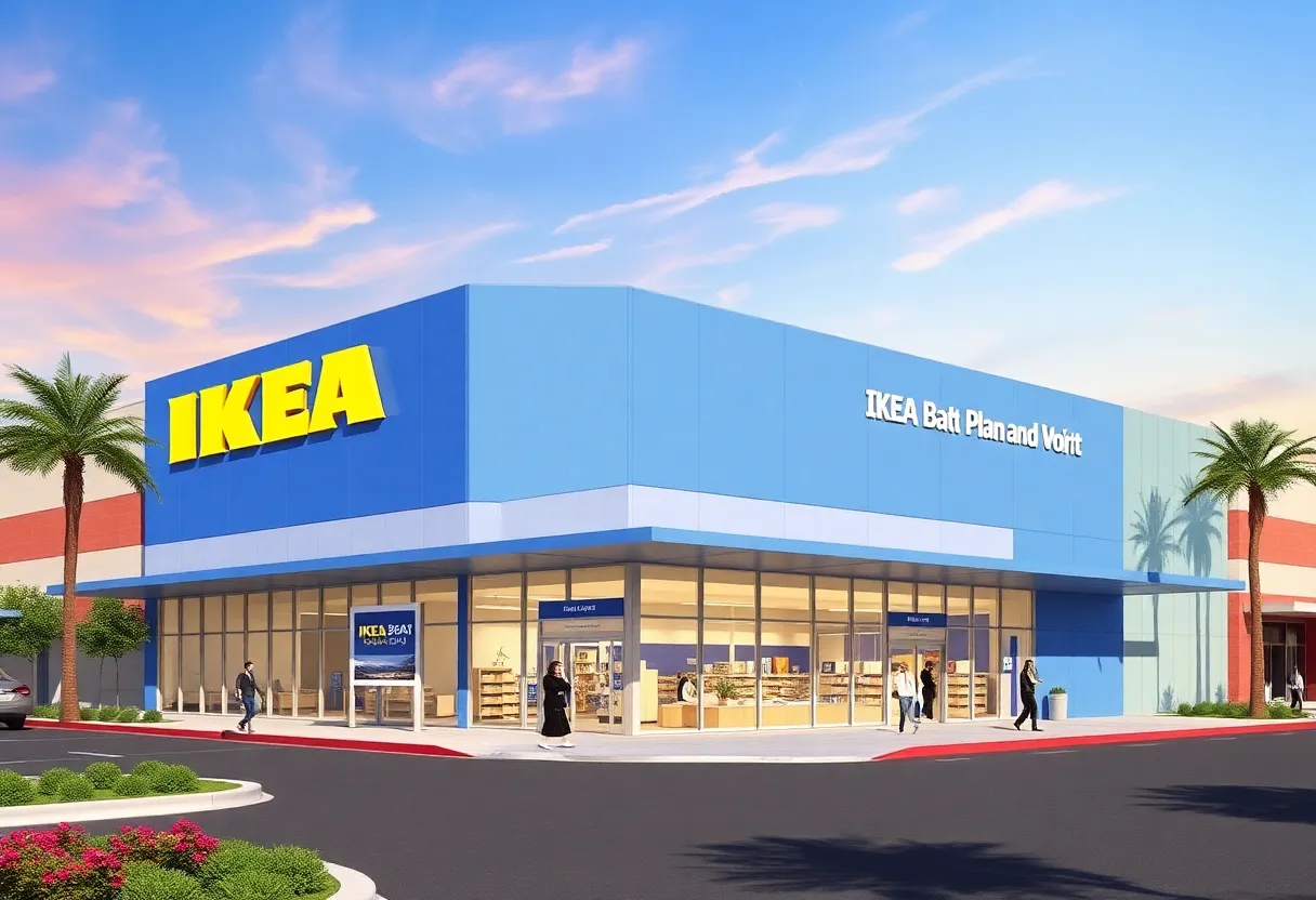 Illustration of the new IKEA South Bay Plan and Order Point