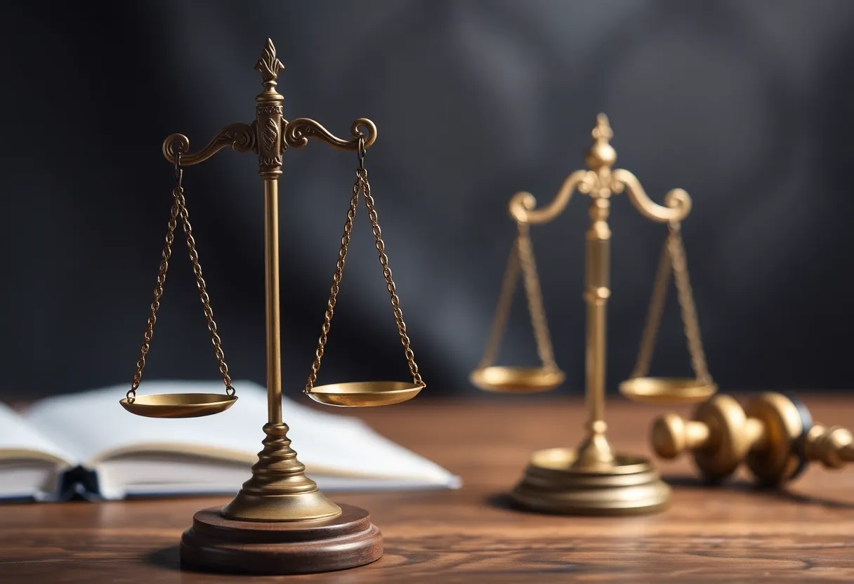 Symbolic representation of justice and rehabilitation