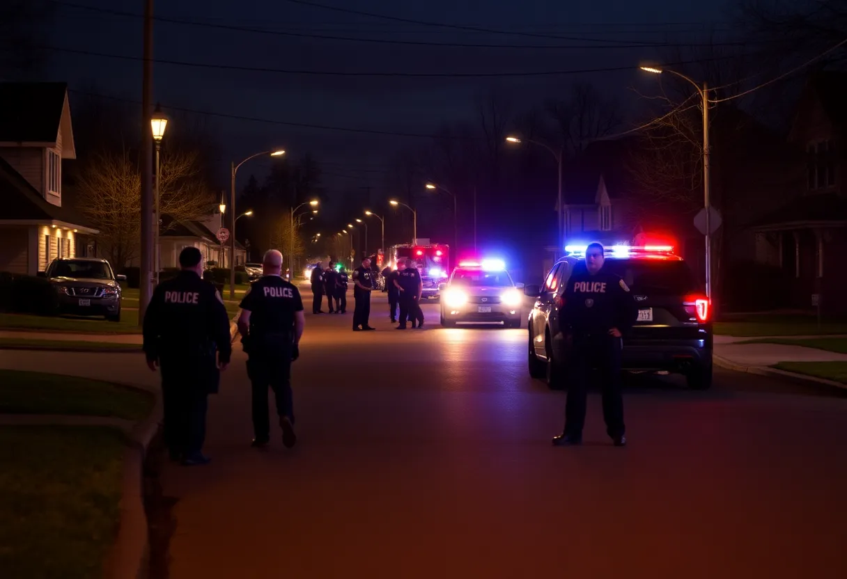 Scene of a police response to a juvenile stabbing incident in Oceanside.