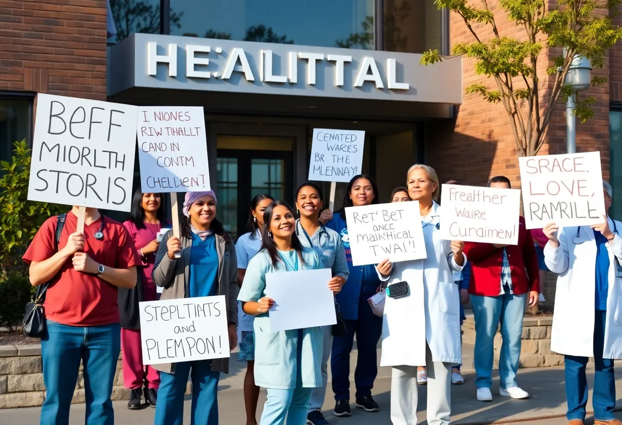 Kaiser Permanente healthcare professionals striking for better conditions