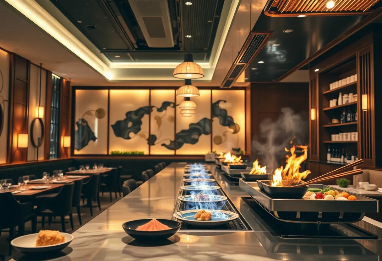 Interior of Katsuya Ko restaurant showcasing design elements