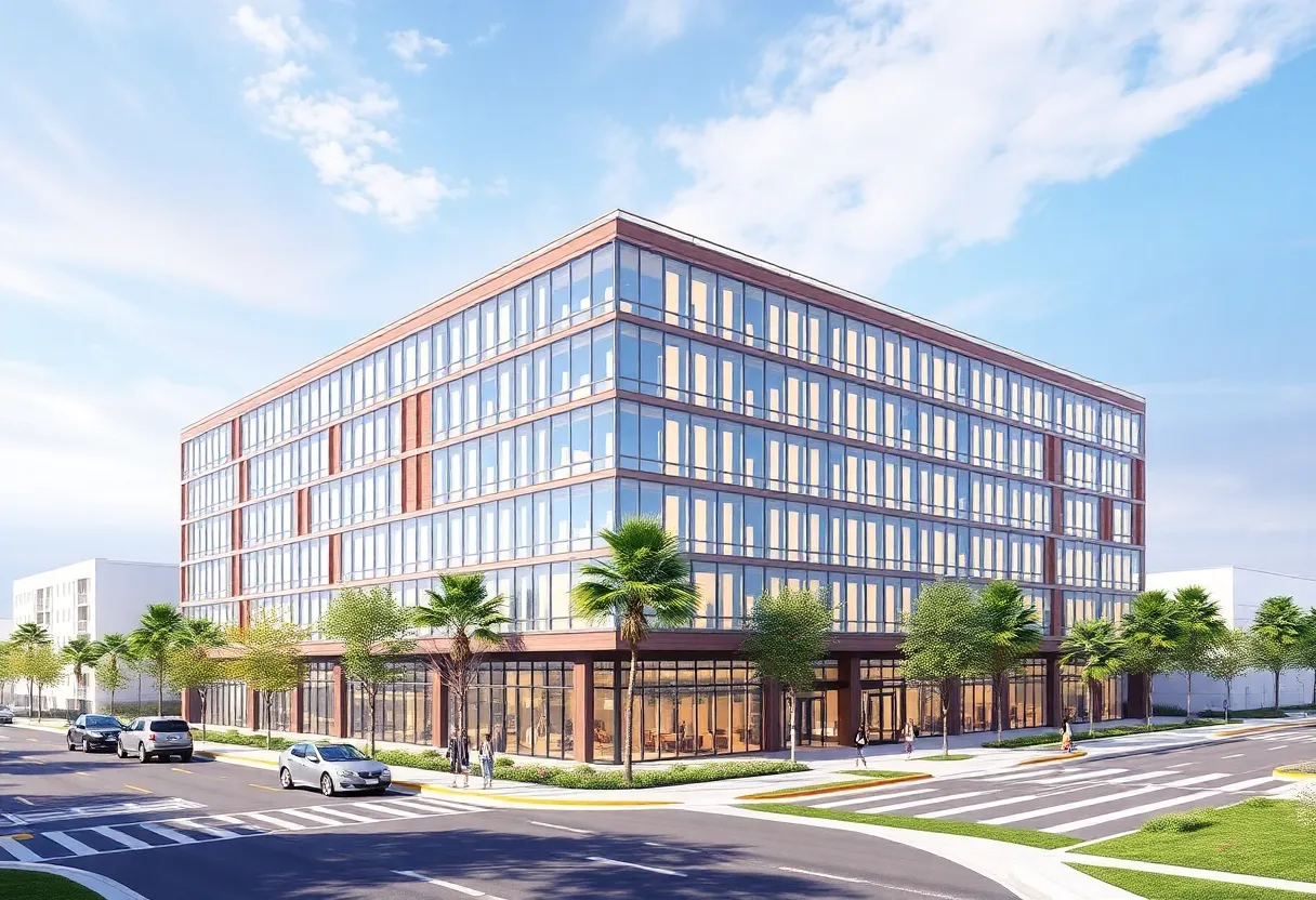 Rendering of Kimley-Horn's new office building in San Diego