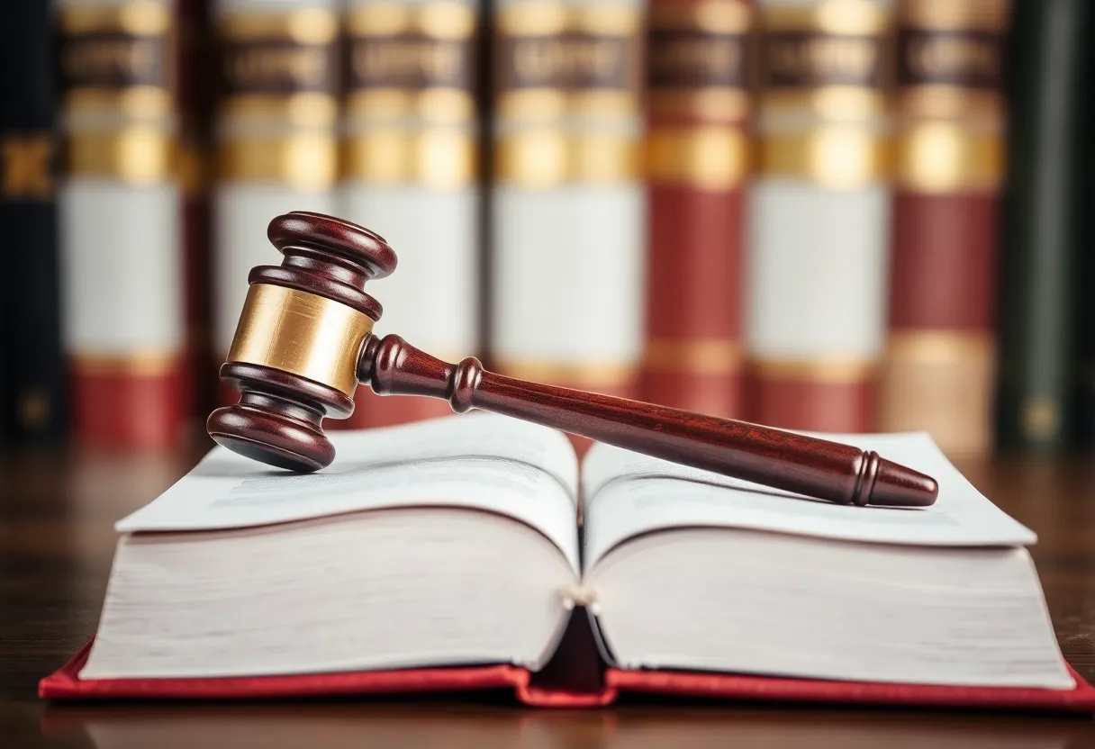 Gavel and law books representing legal achievements