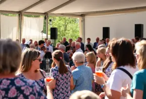 Community members enjoying a concert in San Diego