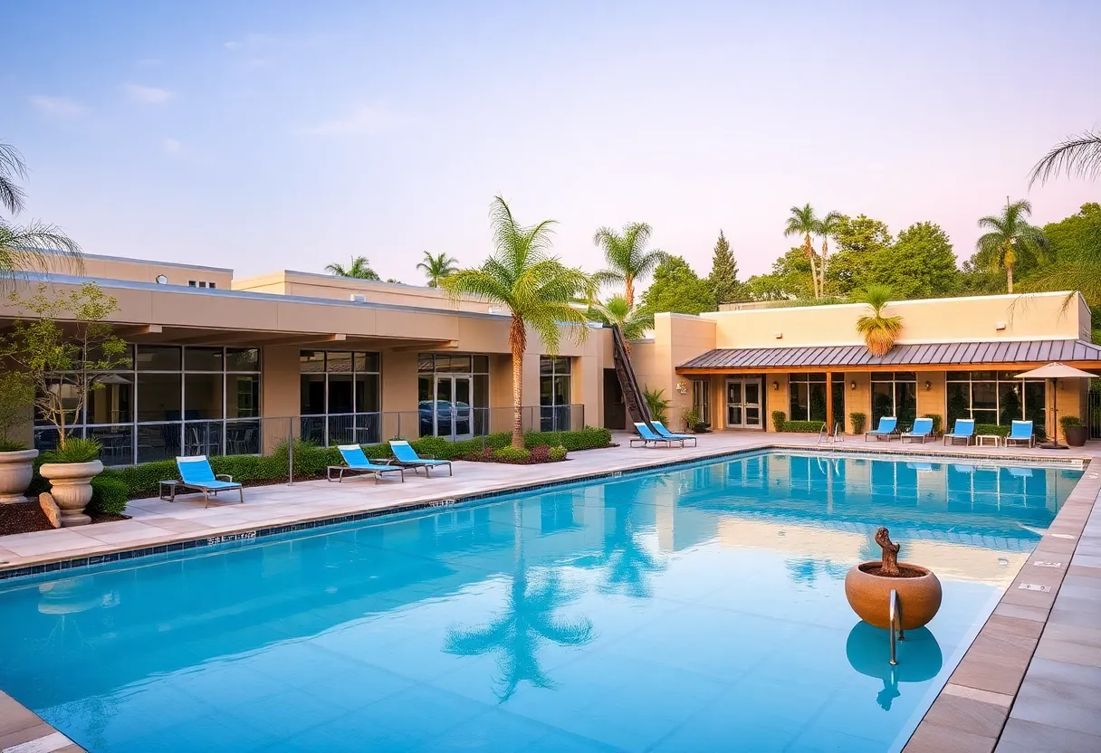 Outdoor view of Life Time Chula Vista athletic country club