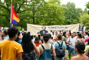 Community gathering celebrating Martin Luther King Jr. Day in San Diego