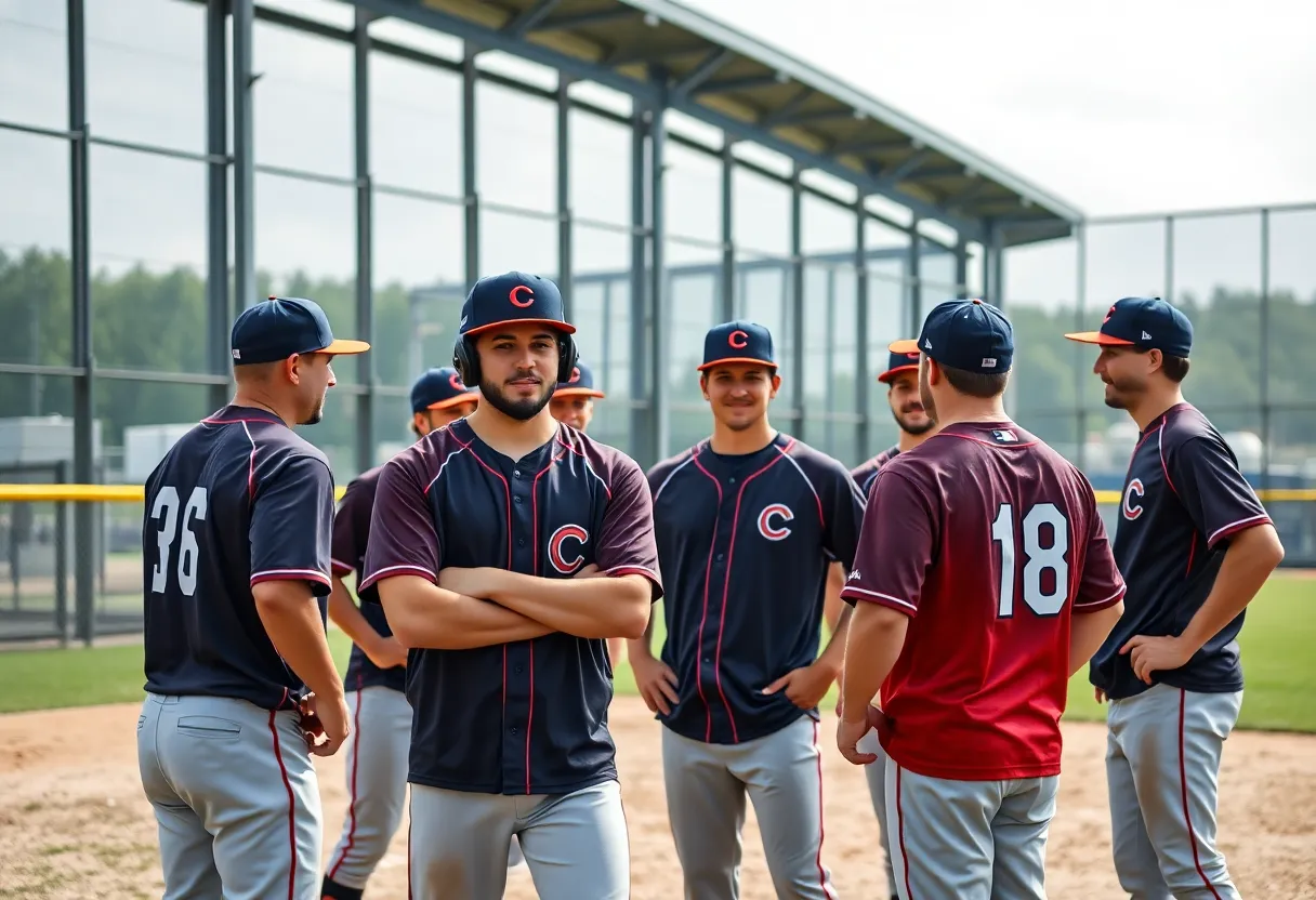 Participants training at Padres Fantasy Camp