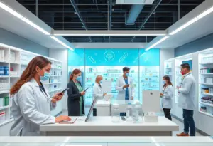 Pharmacists providing immunization alerts in a pharmacy environment