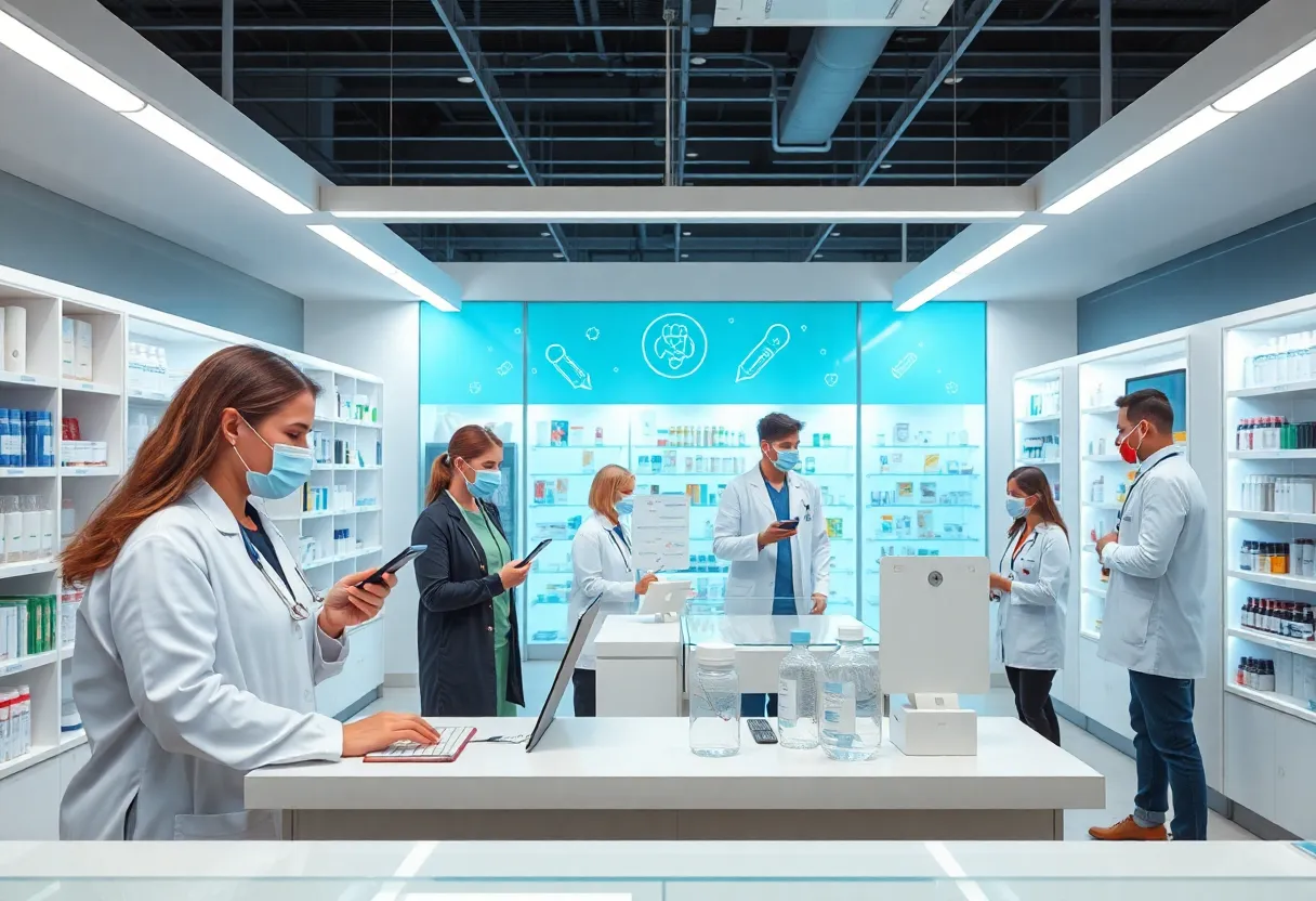 Pharmacists providing immunization alerts in a pharmacy environment