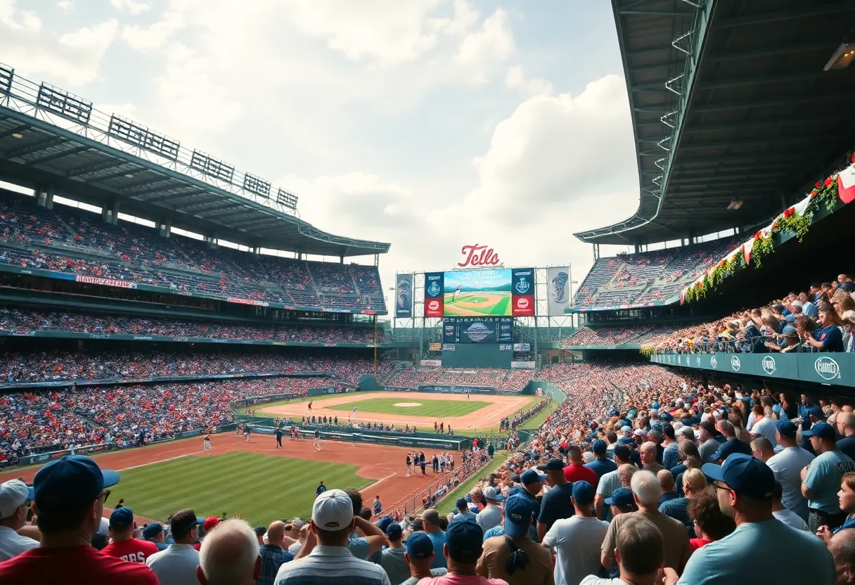 Fans celebrating at Petco Park for Randy Jones
