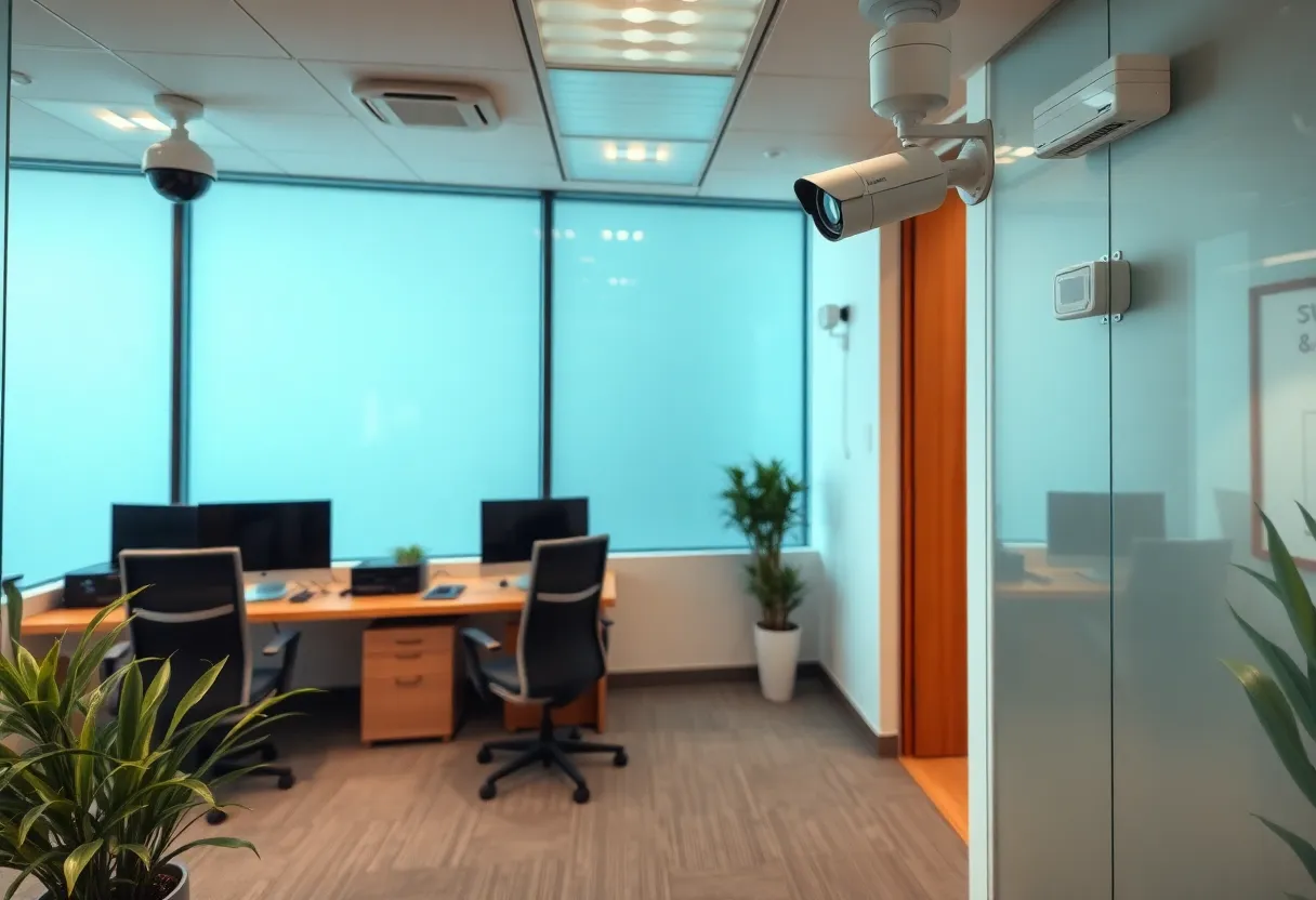 Enhanced security measures in a San Diego business office