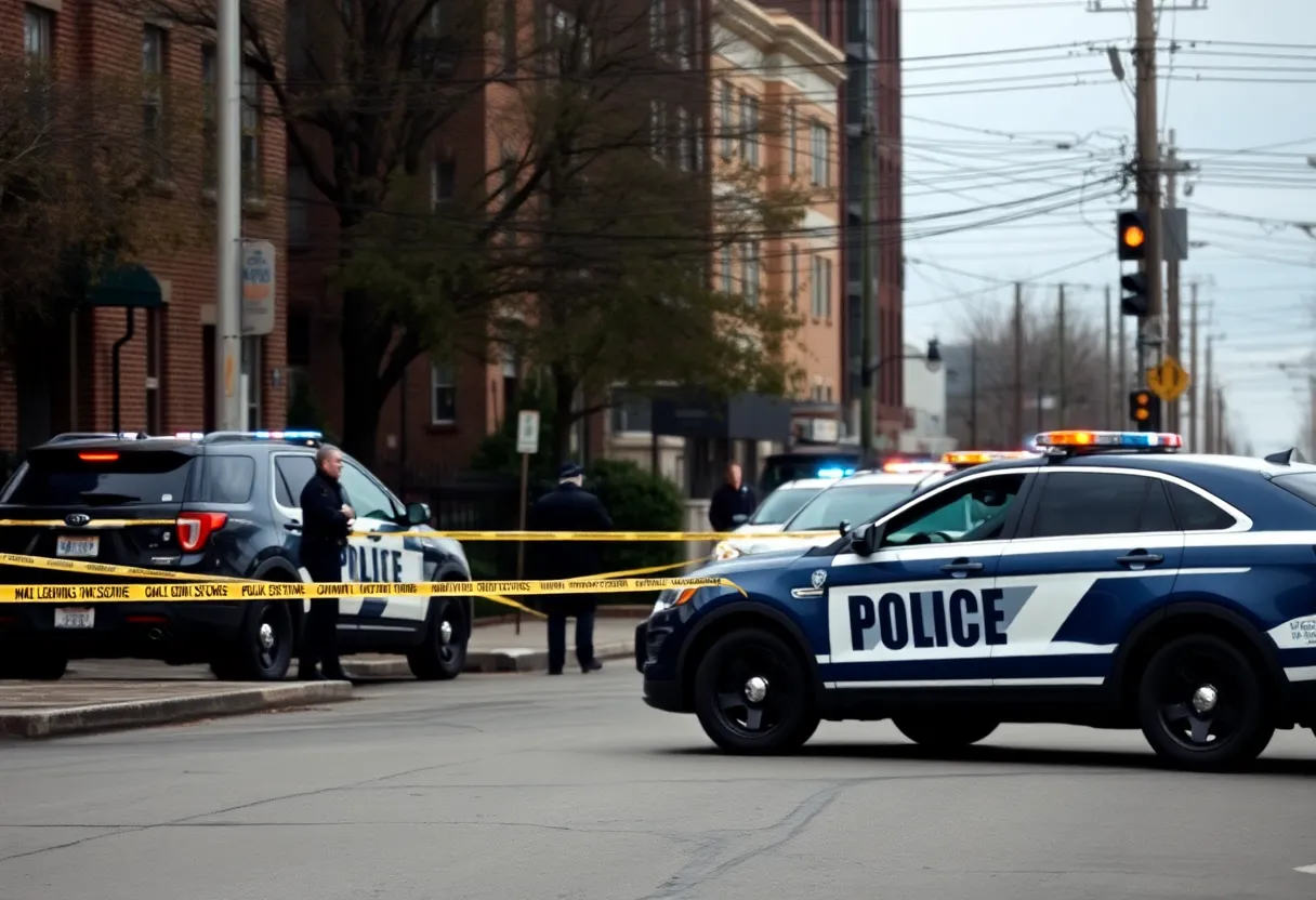 Police at crime scene in San Diego