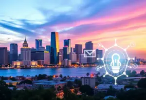 Skyline of San Diego symbolizing economic growth and innovation