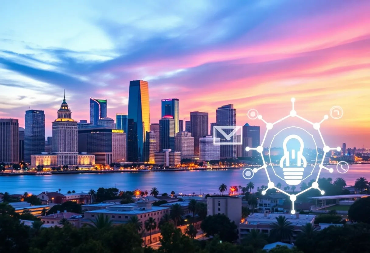 Skyline of San Diego symbolizing economic growth and innovation