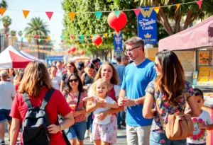 Families enjoying various weekend events in San Diego