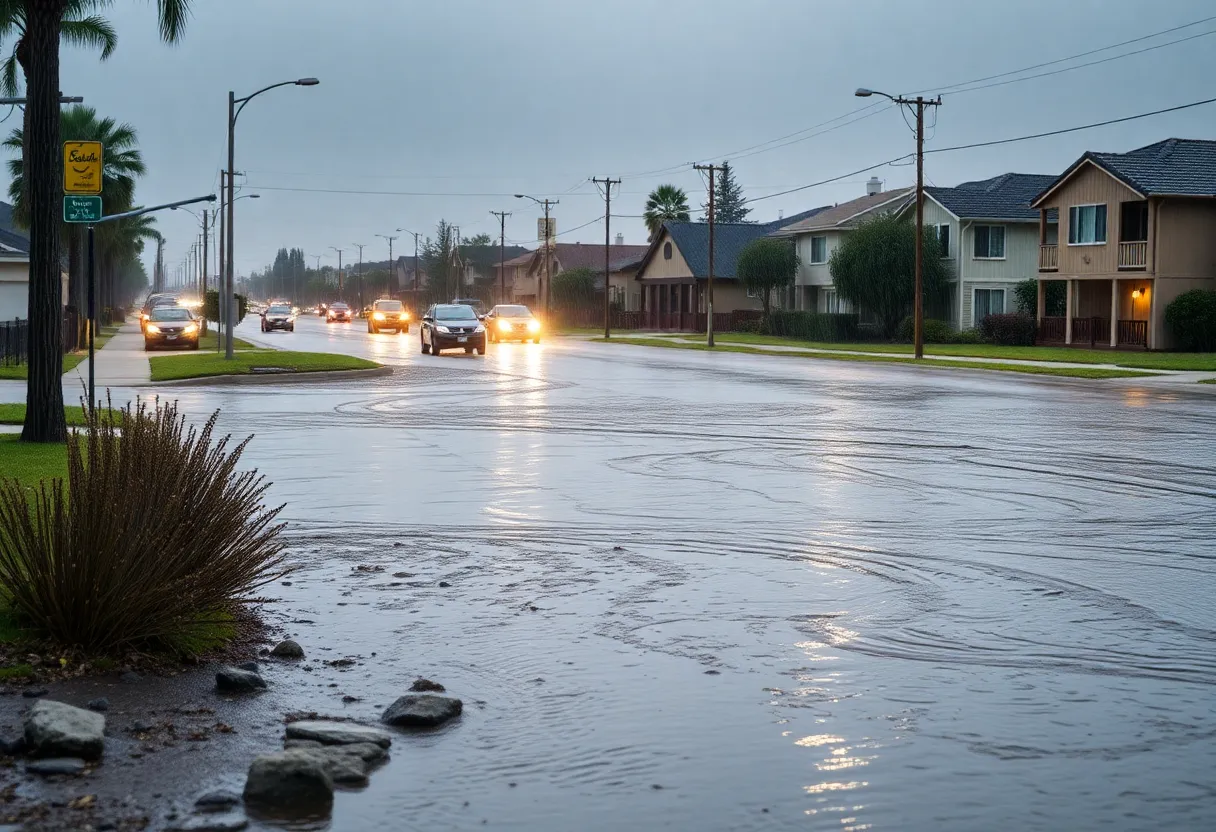 Widespread flooding in San Diego streets due to record rainfall