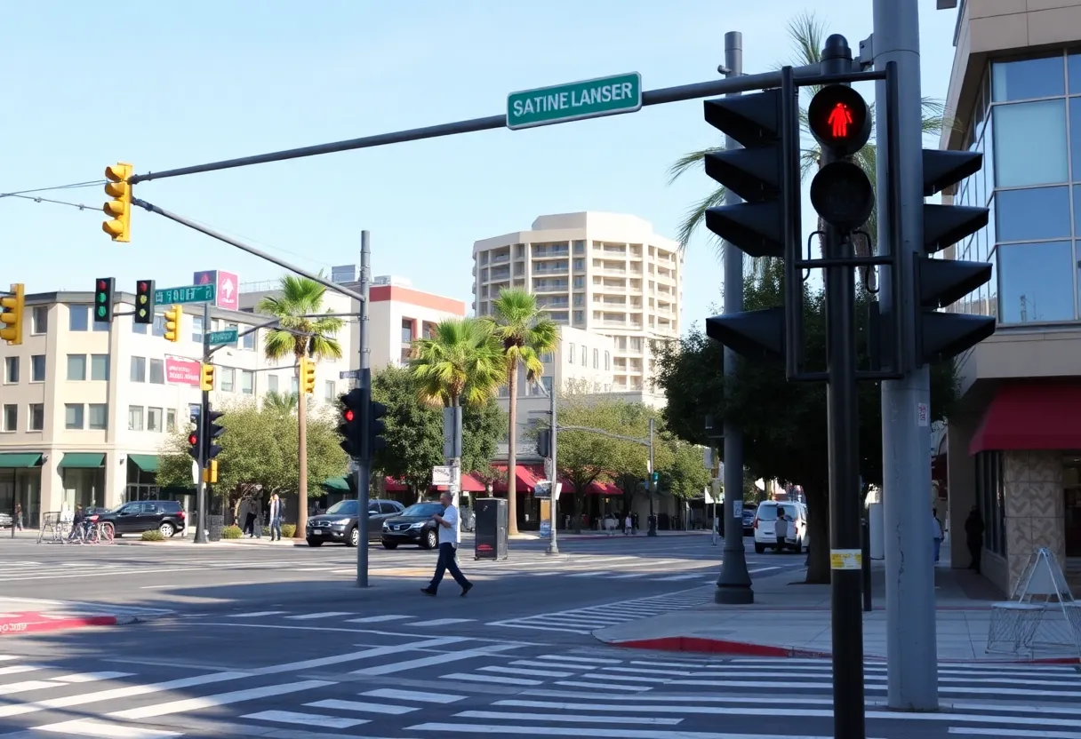 Safety upgrades at a San Diego intersection