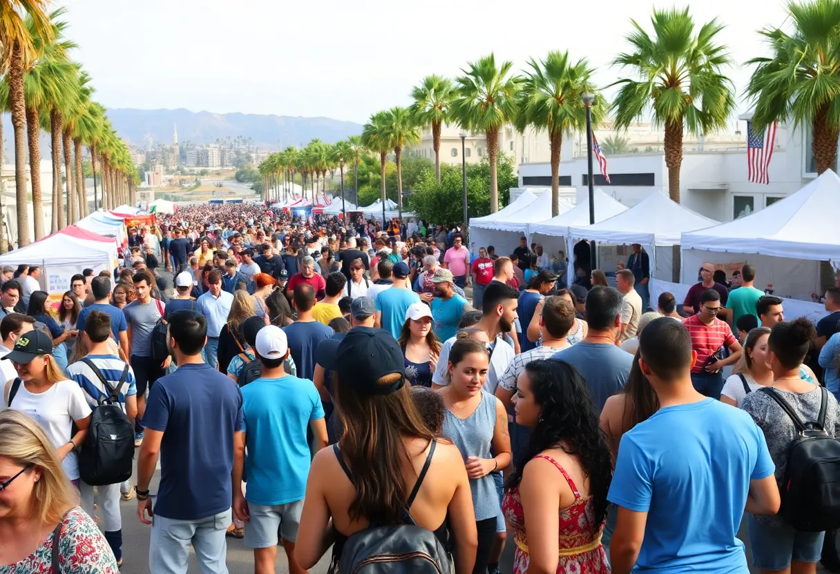 Community members enjoying various January events in San Diego.