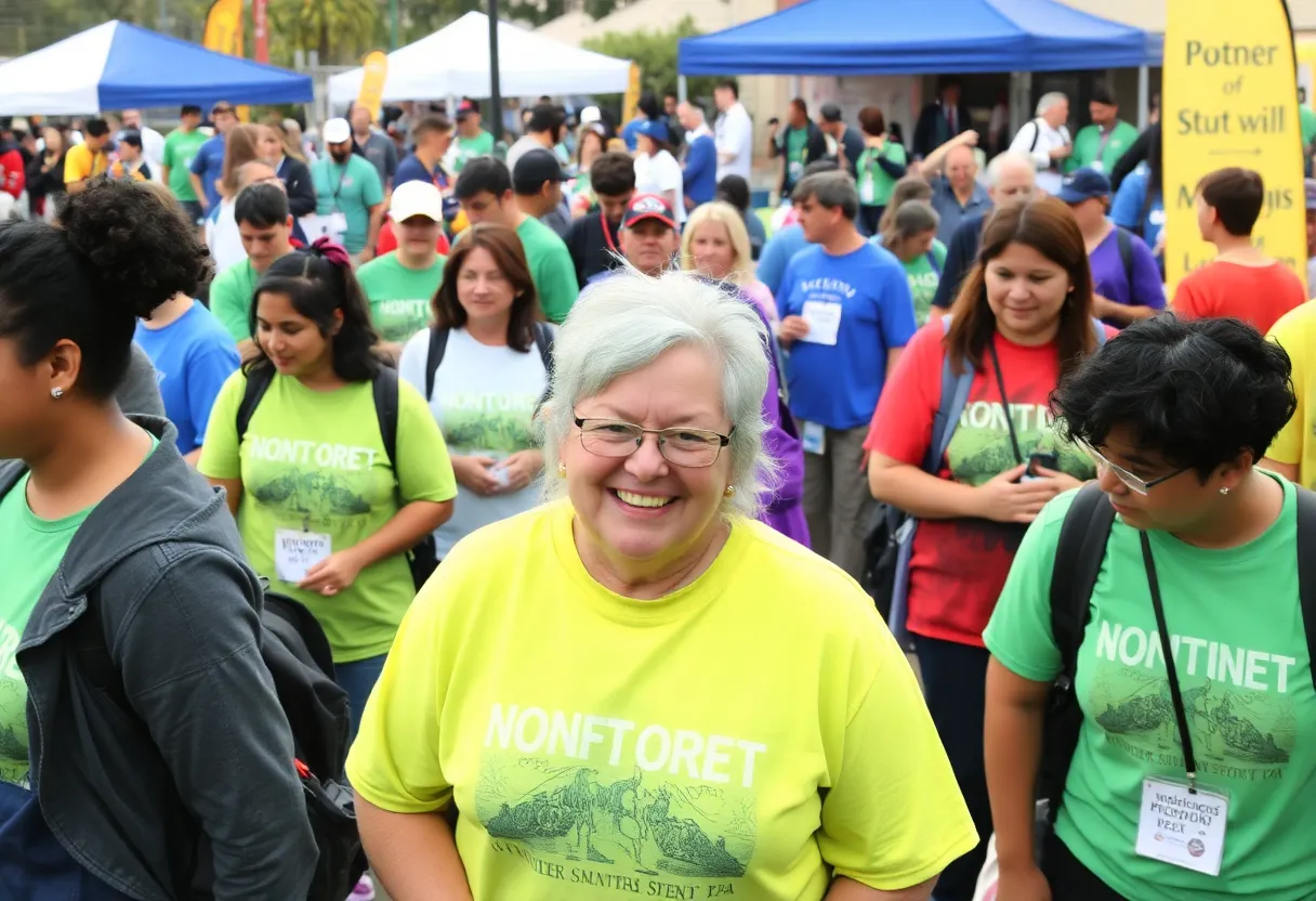 People engaging in San Diego's nonprofit events