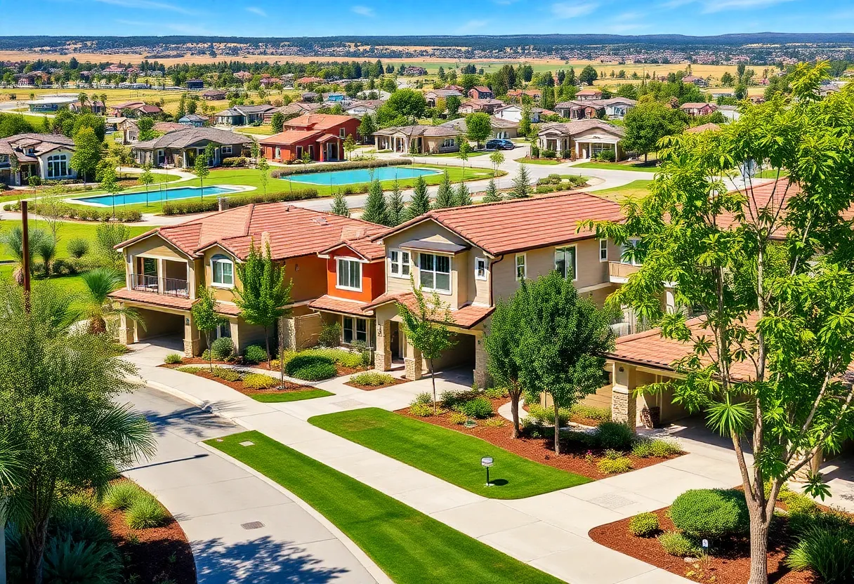 New homes in an expanding community in San Diego