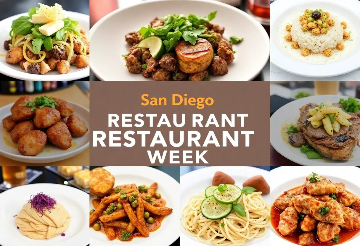 Delicious dishes from San Diego Restaurant Week