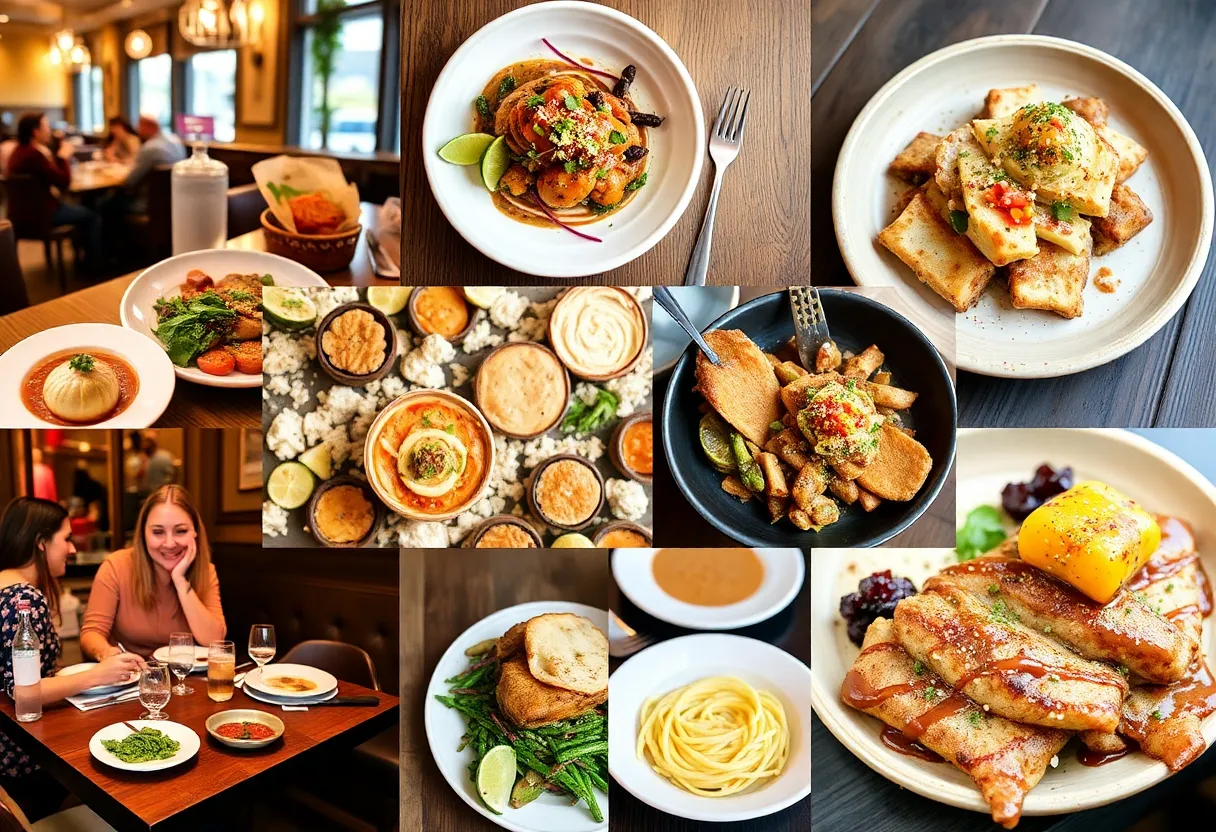 Beautiful presentation of dishes during San Diego Restaurant Week.