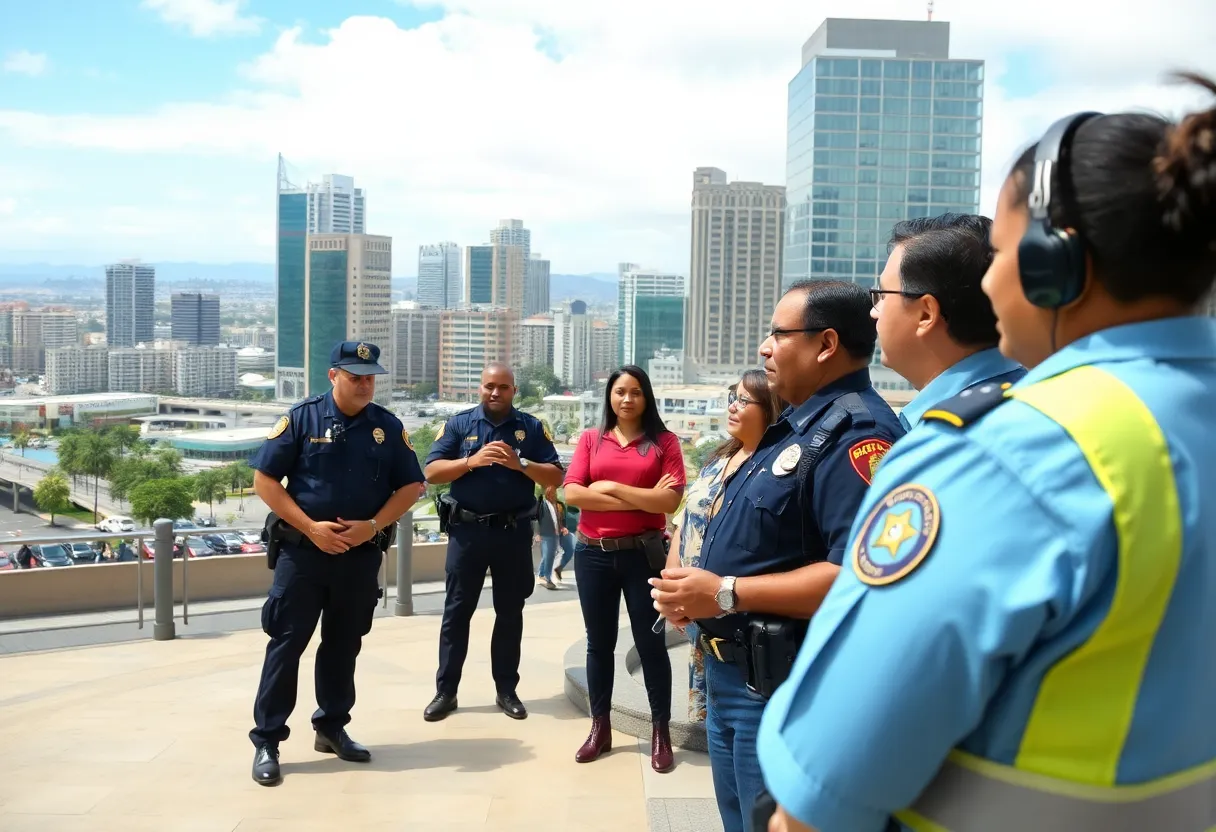 Law enforcement officials discussing measures against sex trafficking in San Diego