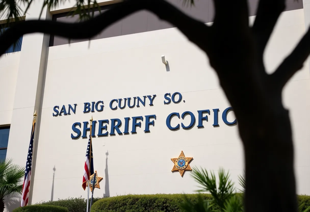 Exterior view of the San Diego County Sheriff's Office building