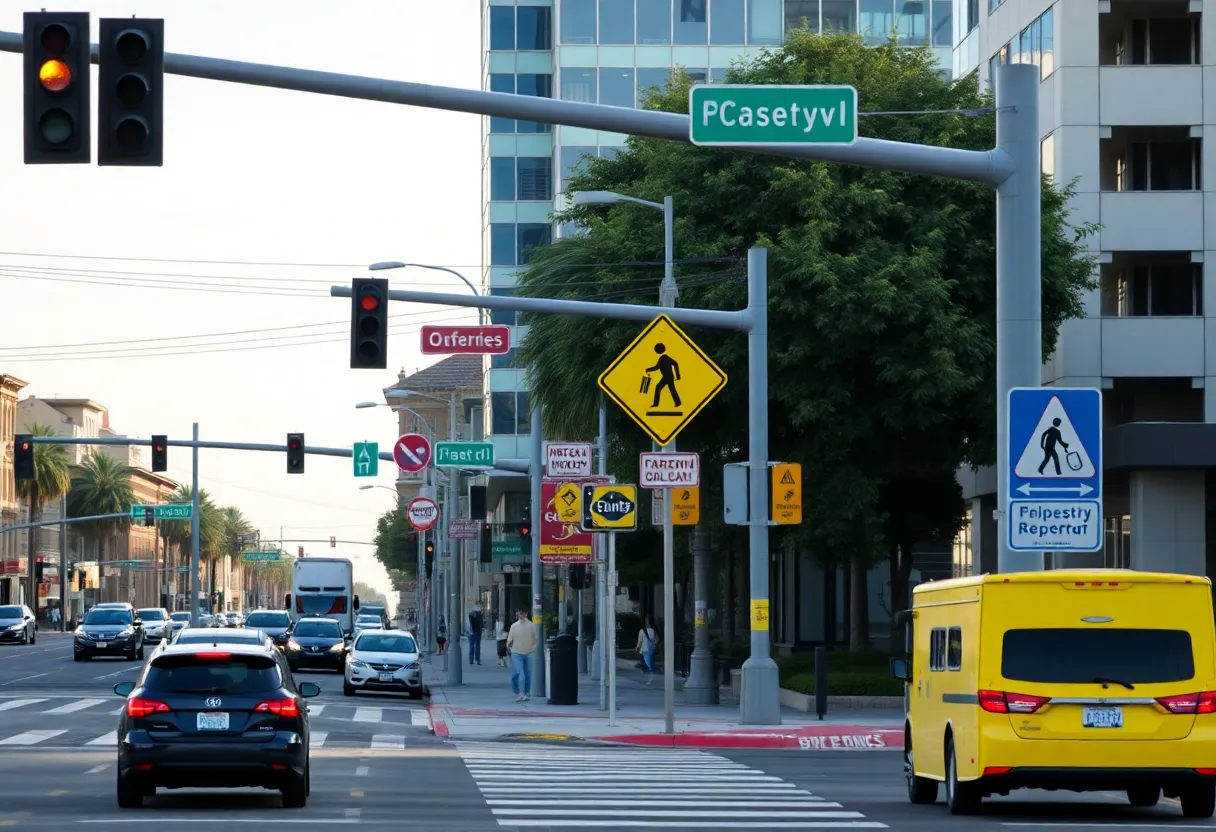 Traffic safety improvements at a San Diego intersection
