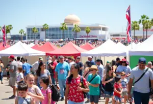 Families enjoying various San Diego weekend events