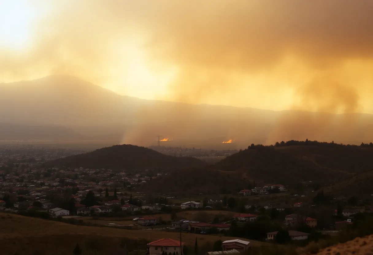 Wildfire in San Diego County