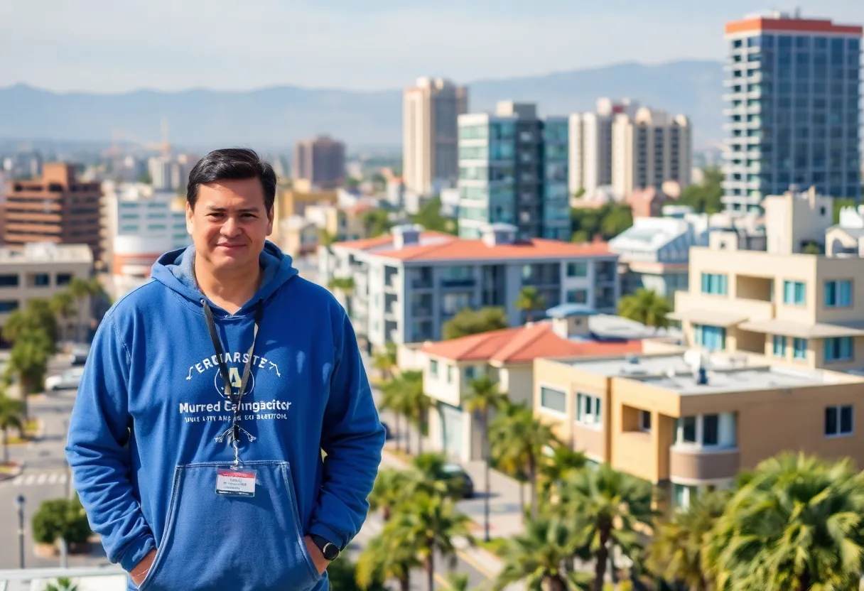 Cityscape of San Diego showcasing homelessness support services