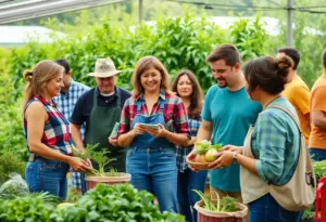 Local farmers and small-business owners collaborating at Seeds of Change Cooperative event