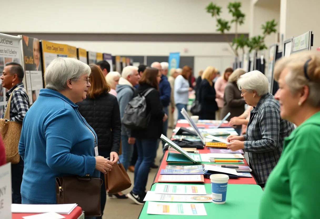 Seniors exploring resources at the Senior Lifestyle Expo
