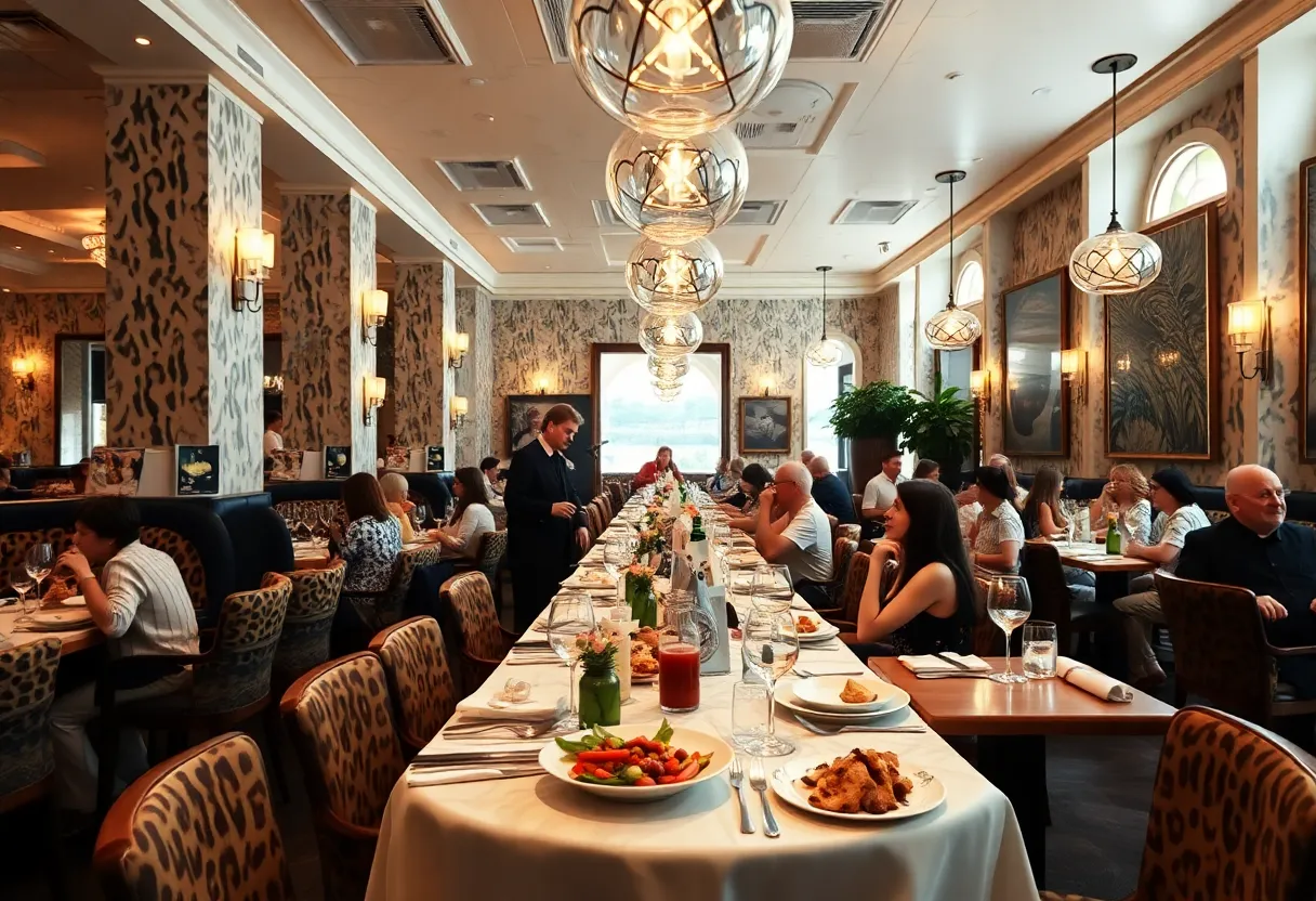 Interior of Sono Italian Restaurant showcasing vibrant decor and dining atmosphere