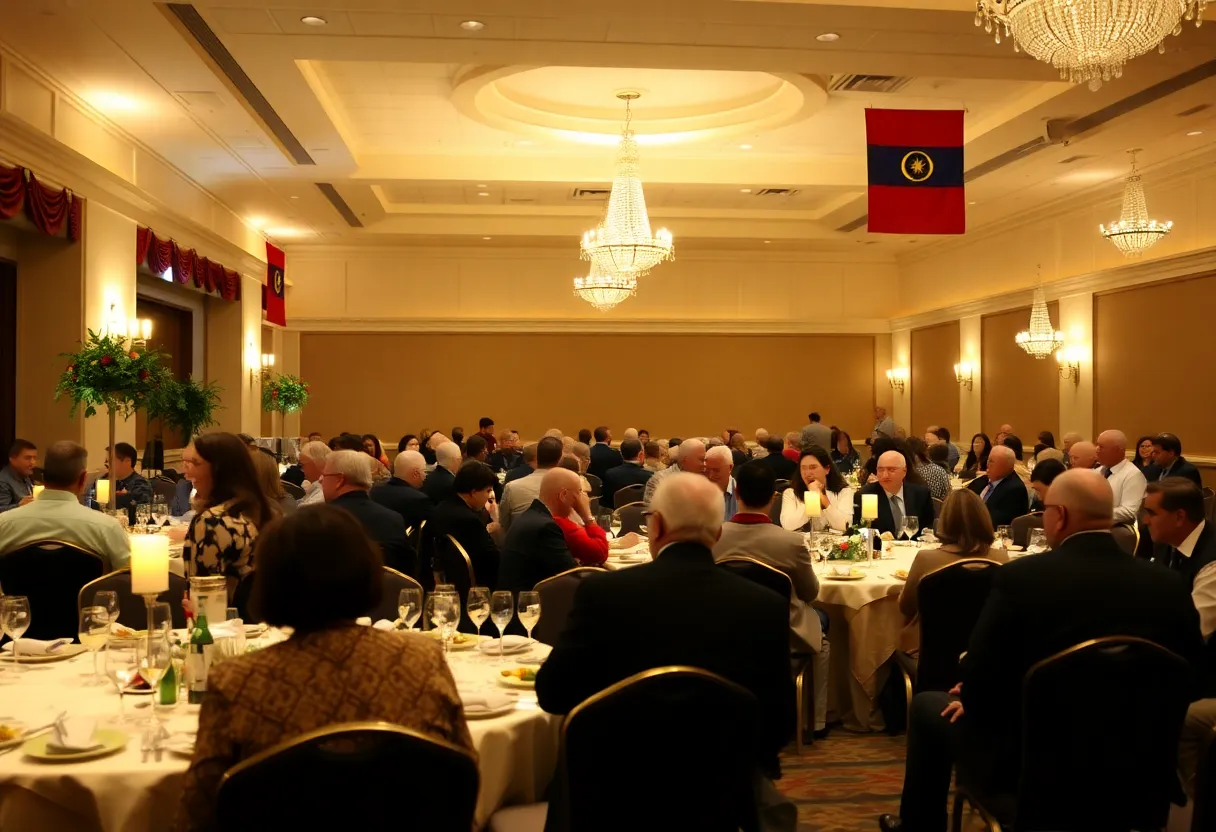 Guests enjoying the anniversary banquet at St. Sarkis Armenian Apostolic Church