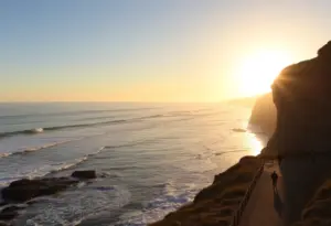 Scenic view of Sunset Cliffs with proposed development plans.