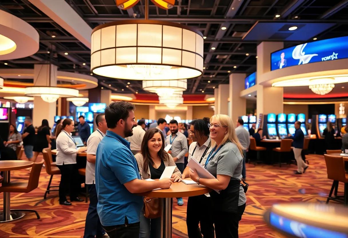 Employees at Sycuan Casino Resort engaged in a positive work environment
