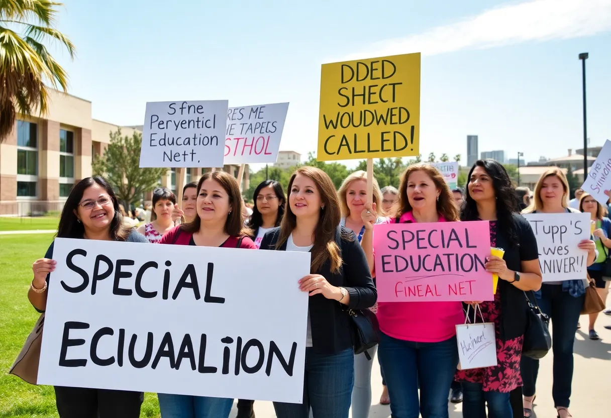 Teachers advocating for special education support in San Diego